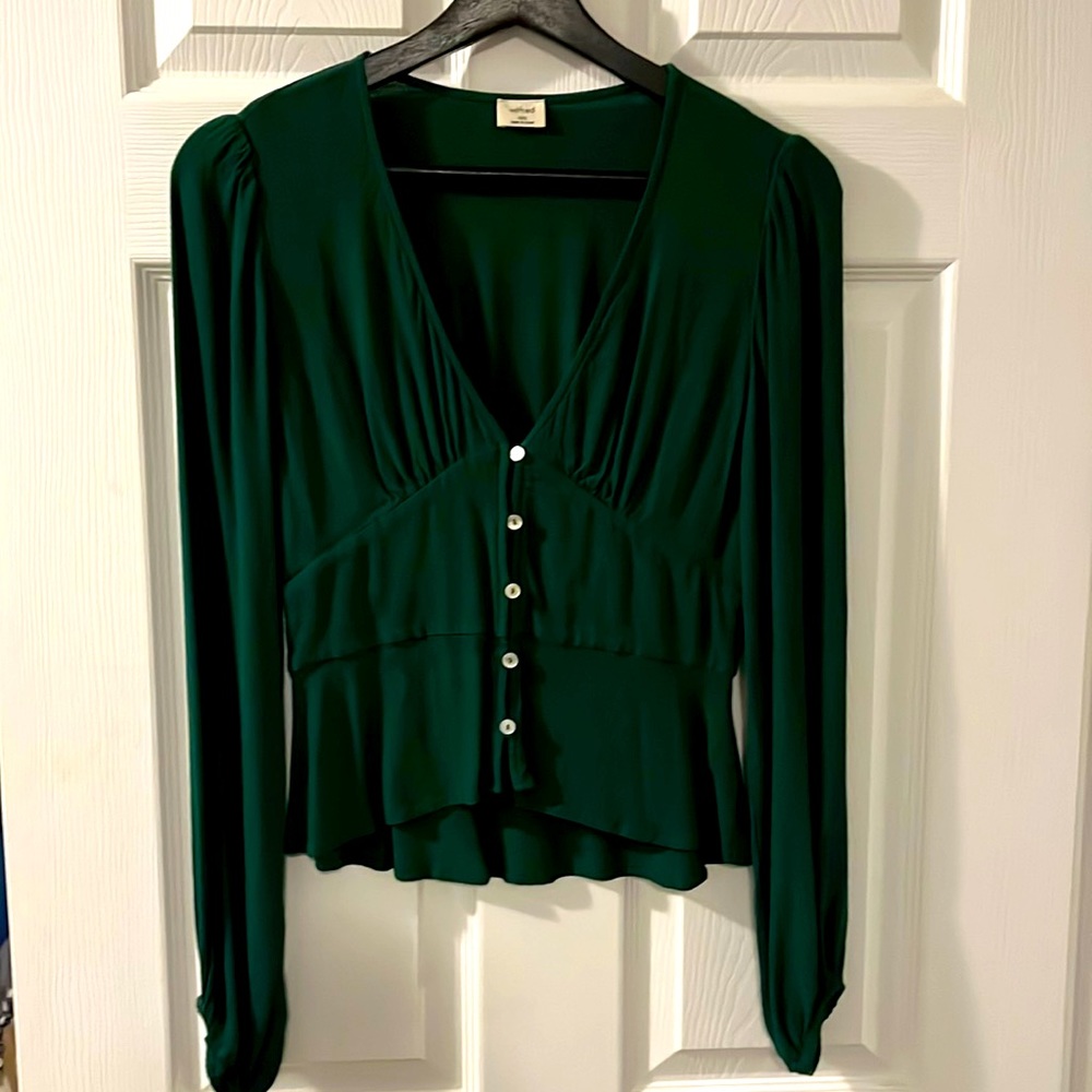 Wilfred Deep Green Blouse